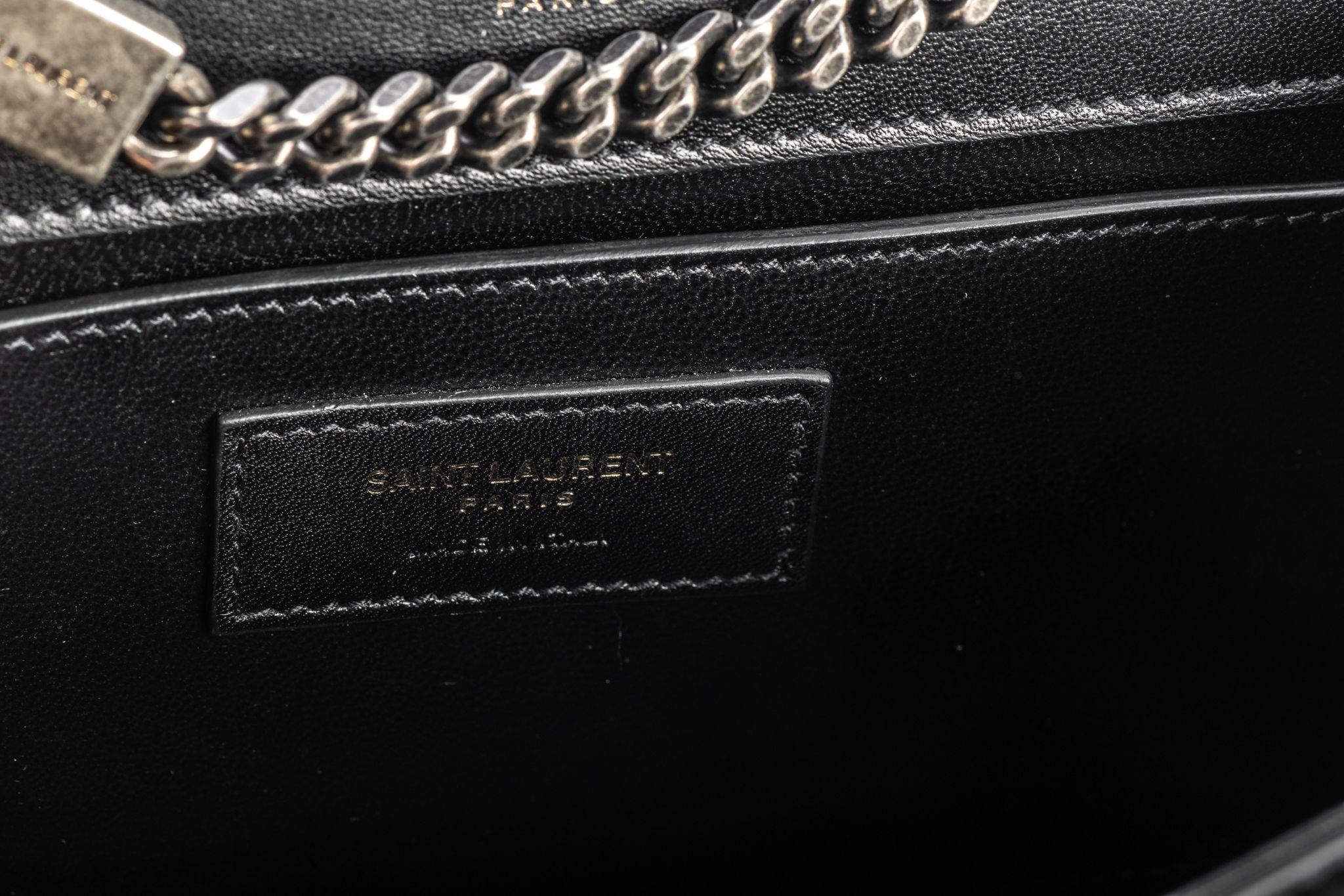 YSL New Black Suede Semi Precious Bag 7