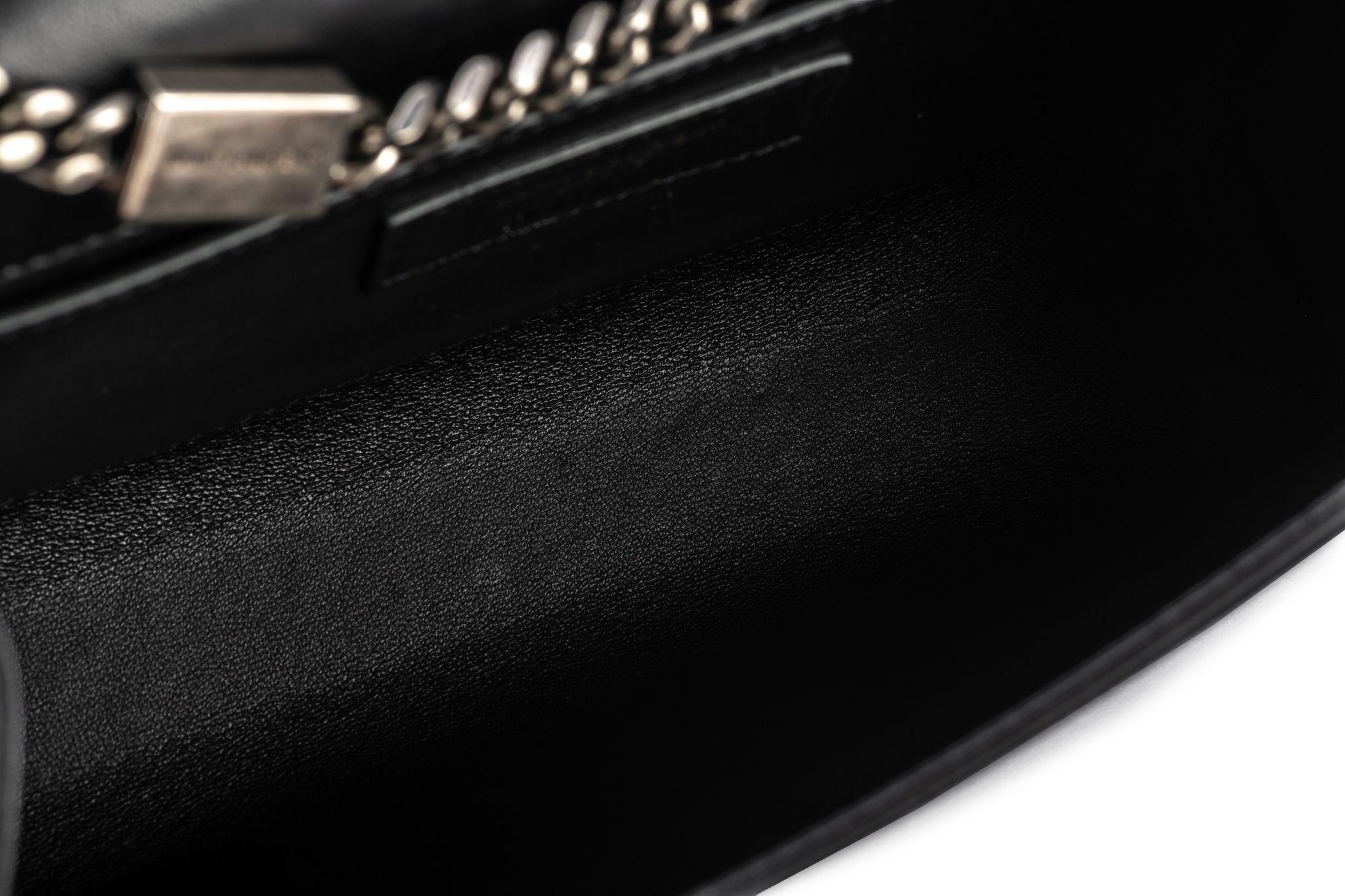 YSL New Black Suede Semi Precious Bag 9