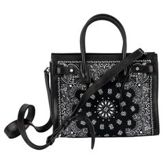 YSL New Black White Bandana 2 Way Bag