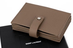 YSL New Camel Credit Card Wallet