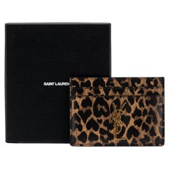 YSL New Cheetah Credit Card Wallet