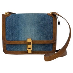 YSL Neue Denim Carre Umhängetasche