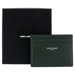 YSL New Forest Green Credit Card Case