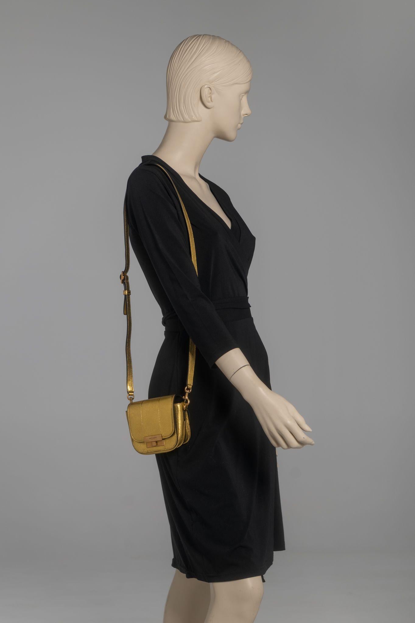 YSL New Gold Mini Betty Cross Body Bag For Sale 6