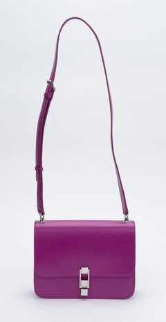 Ysl New Magenta Calfskin Shoulder Bag
