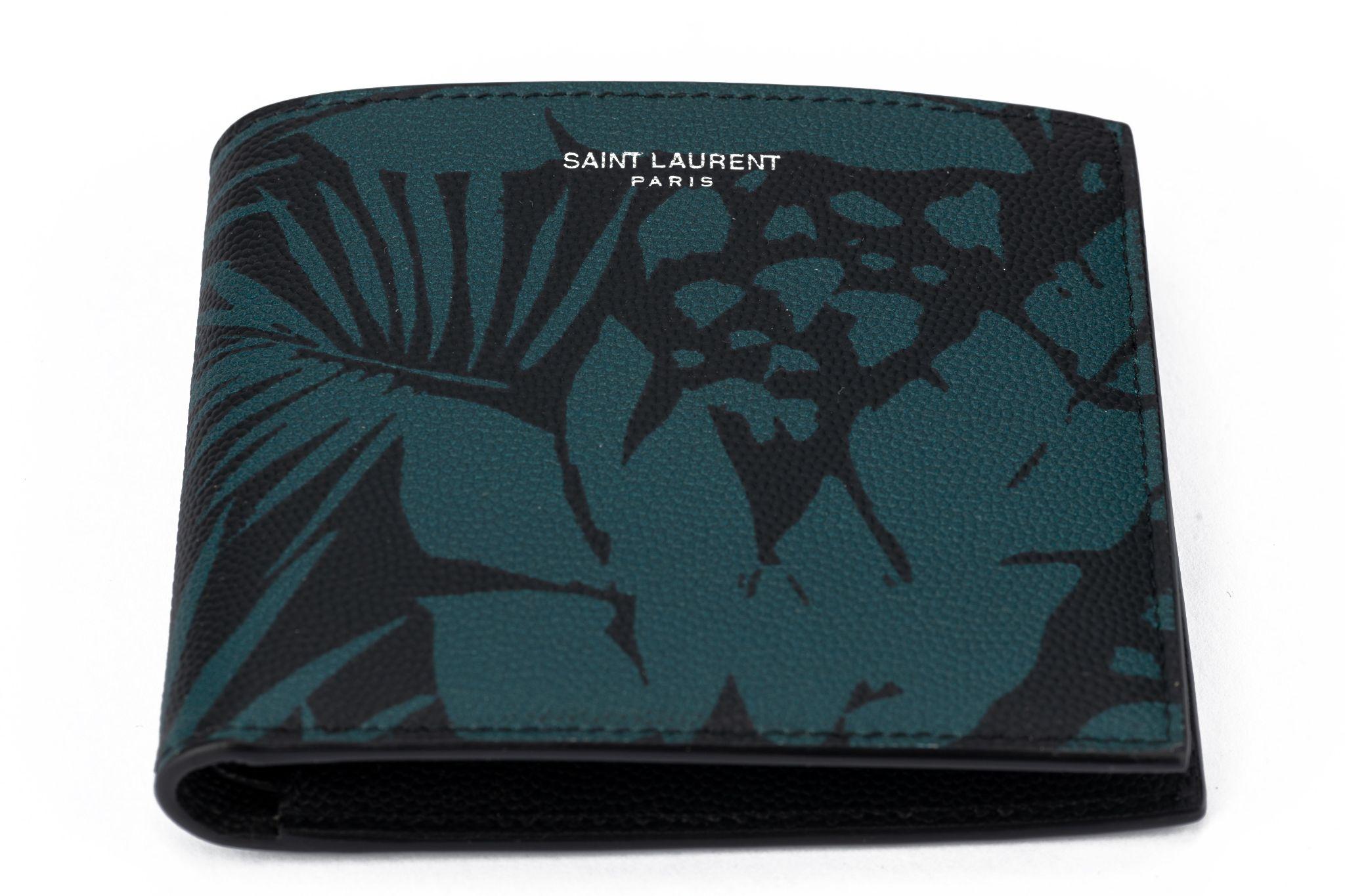 YSL New Petroleum Pint Bifold Wallet  For Sale 7