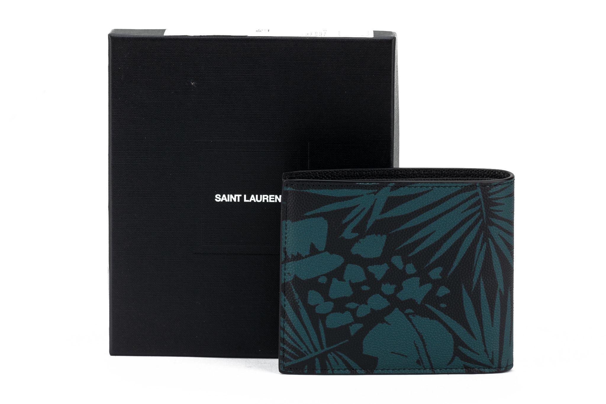 YSL New Petroleum Pint Bifold Wallet  For Sale 5