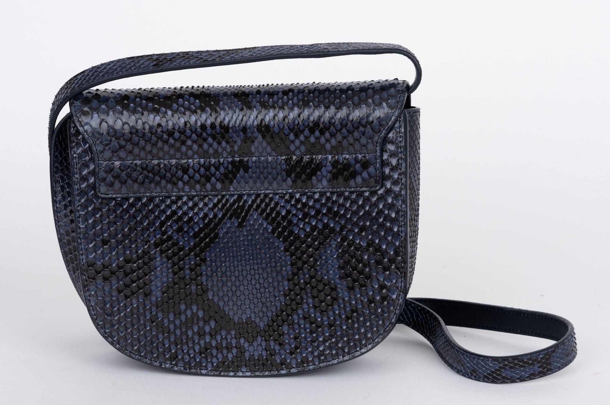 Women's YSL New Python Blue Crossbody/clutch Bag For Sale