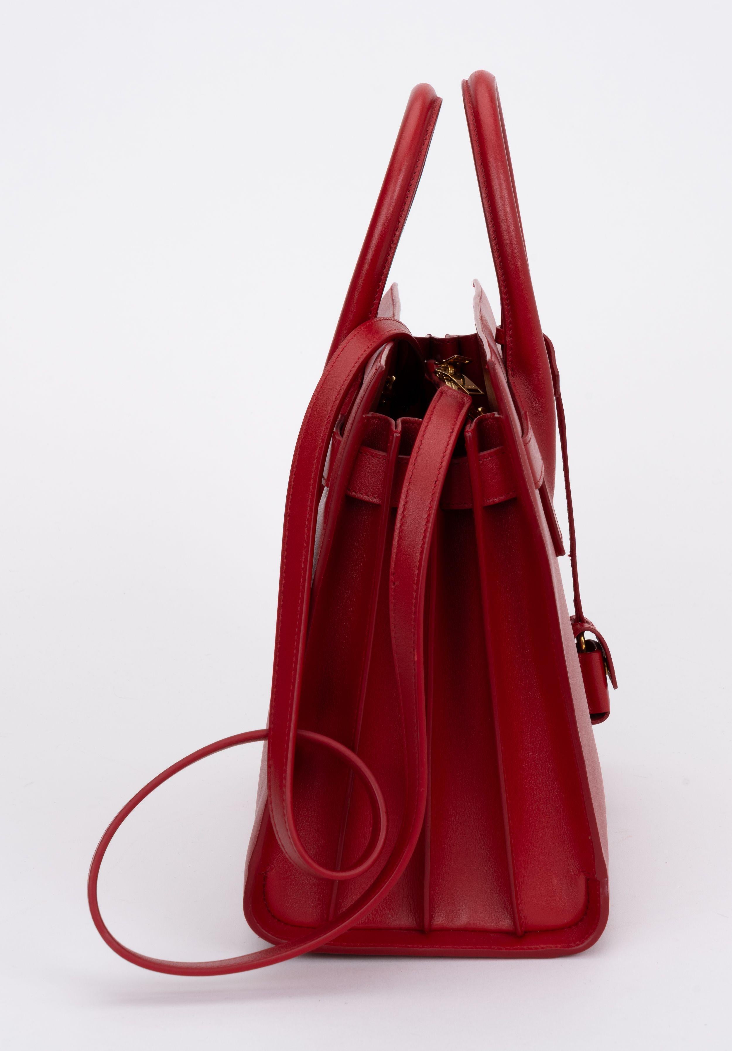 red saint laurent bag