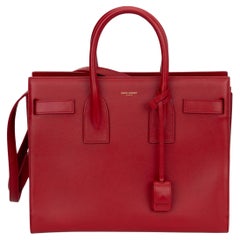 Used YSL New Red Box Sac De Jour Bag