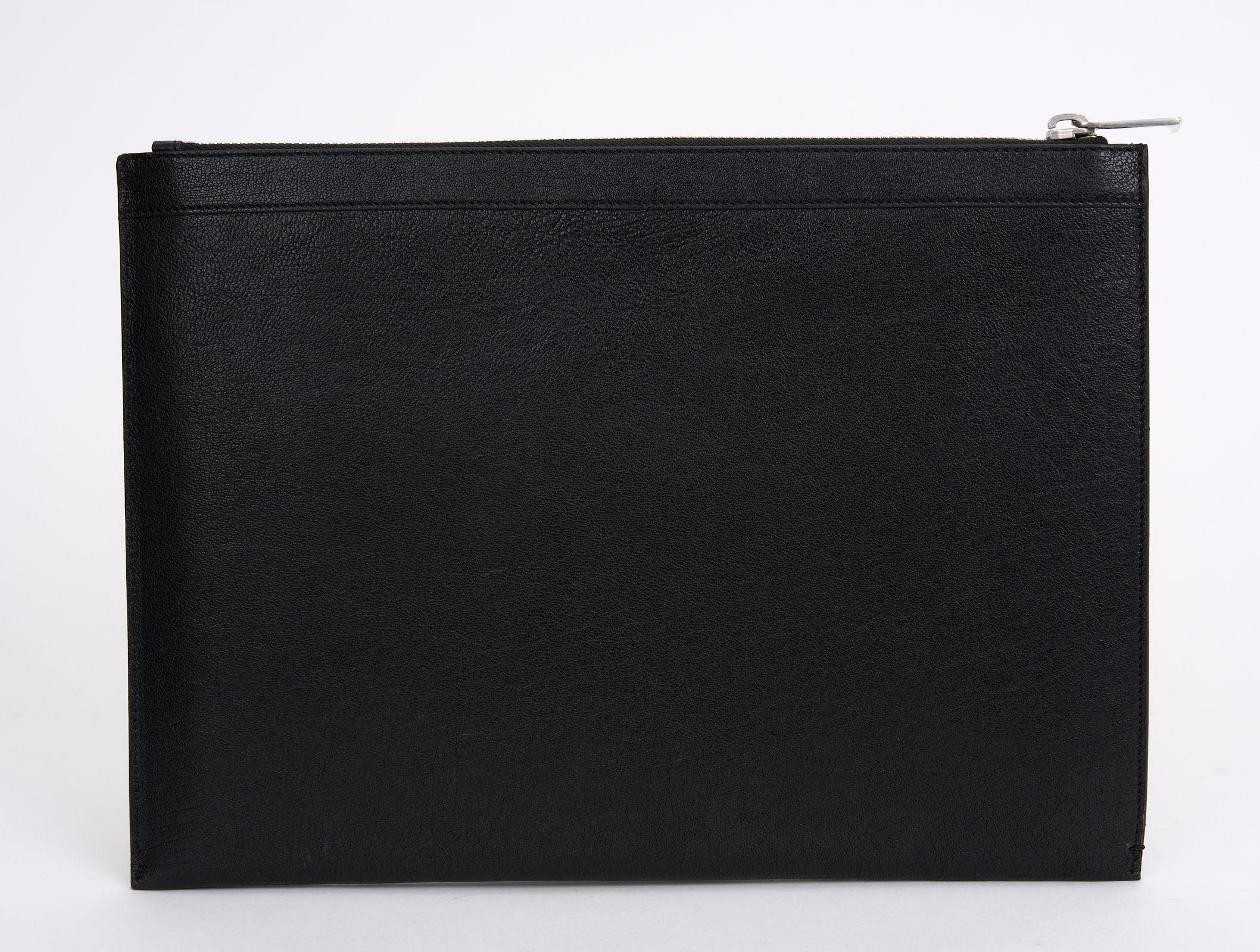 YSL New  Studded Leather Portfolio In New Condition In West Hollywood, CA