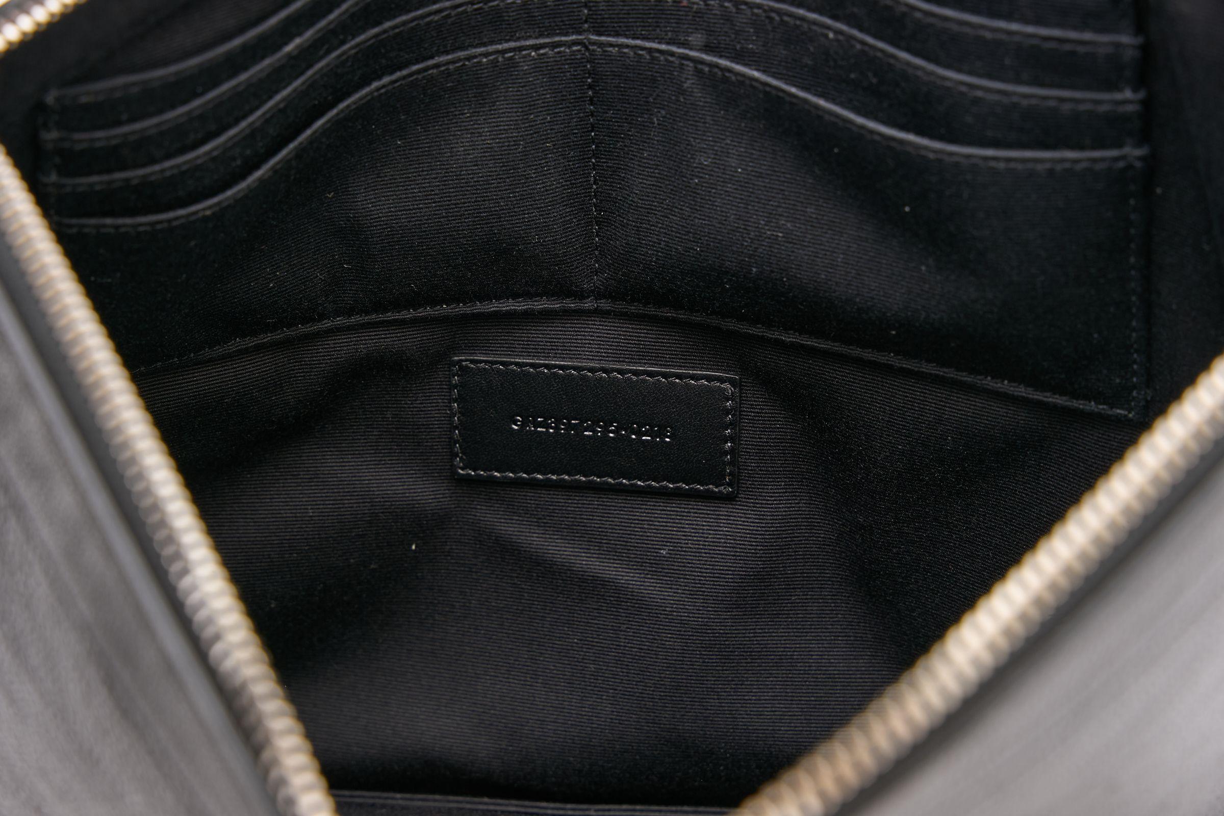 YSL New  Studded Leather Portfolio 2
