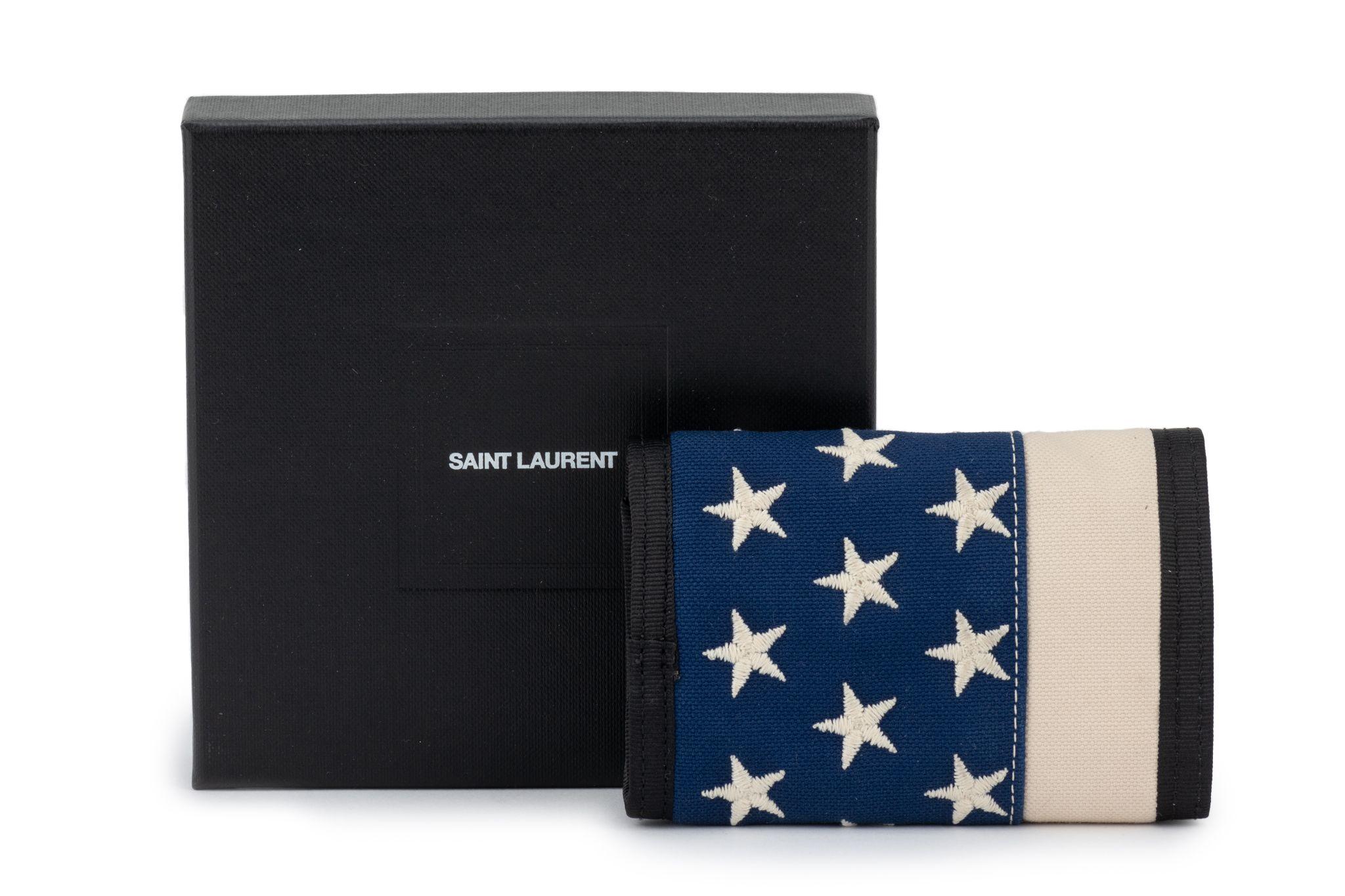 Men's YSL New USA Flag Small Velcro Wallet For Sale