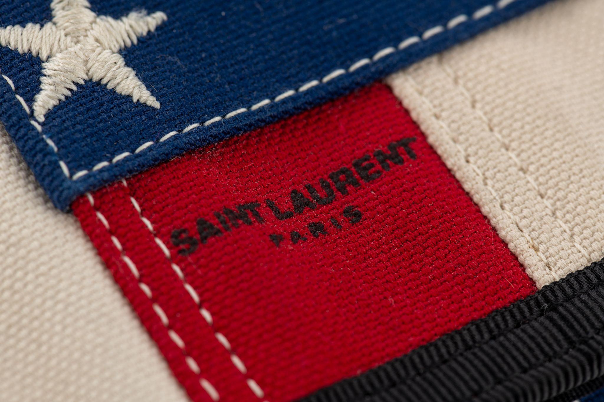 YSL New USA Flag Small Velcro Wallet For Sale 2