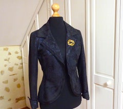 Broche YSL ajourée vintage des années 1980
