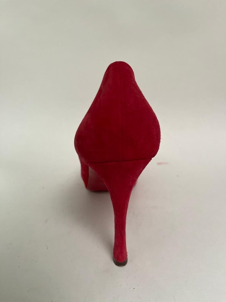 Red YSL Peep toe pump For Sale