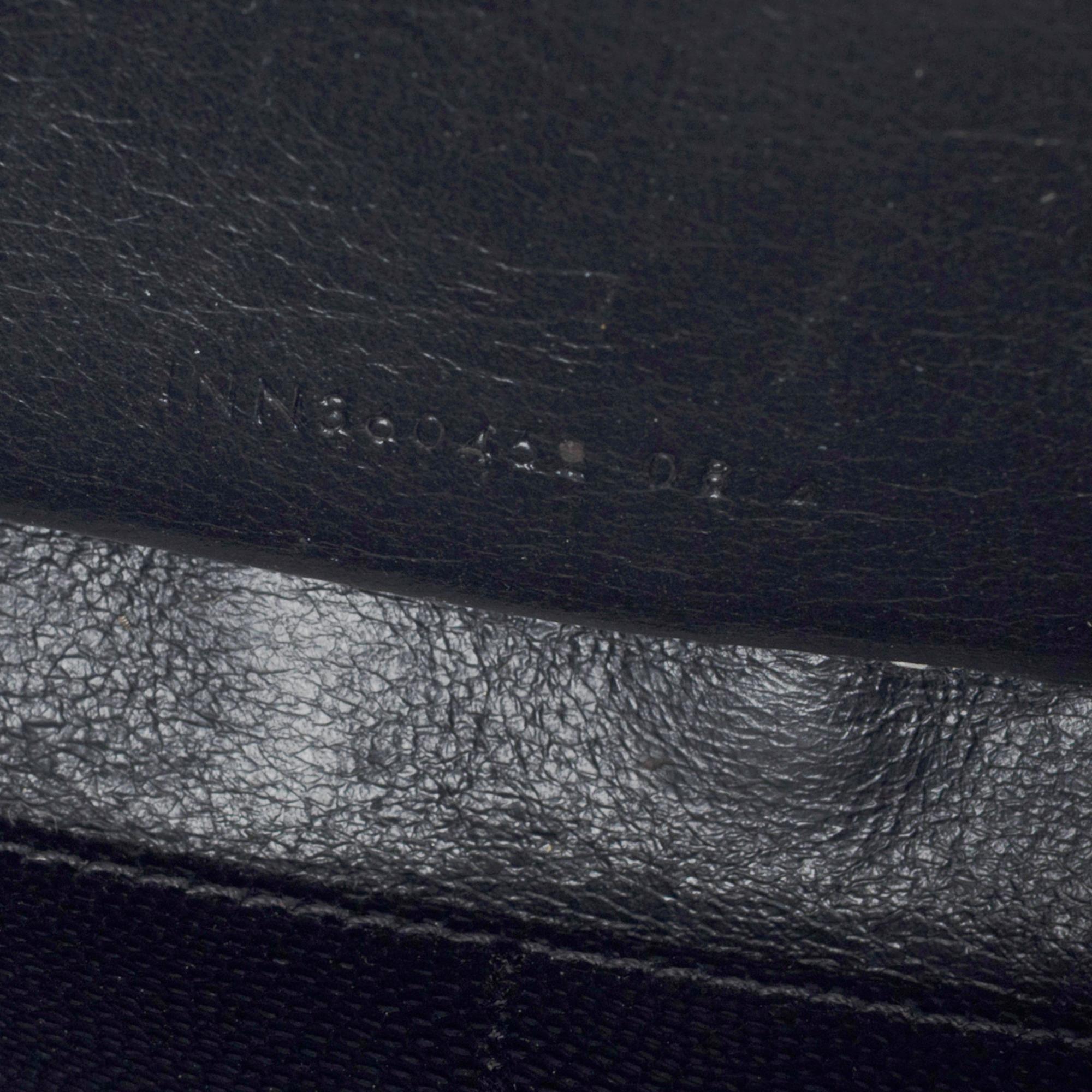 YSL Pochette Cassandre classic shoulder bag in Black grained calf leather, GHW 4
