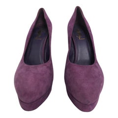 YSL purple platform pump