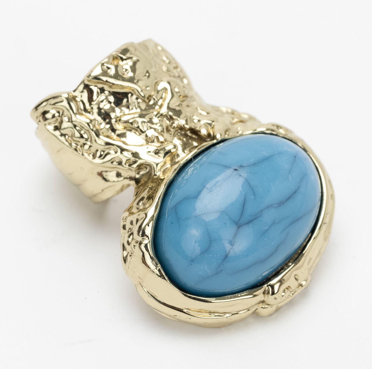 ysl turquoise ring