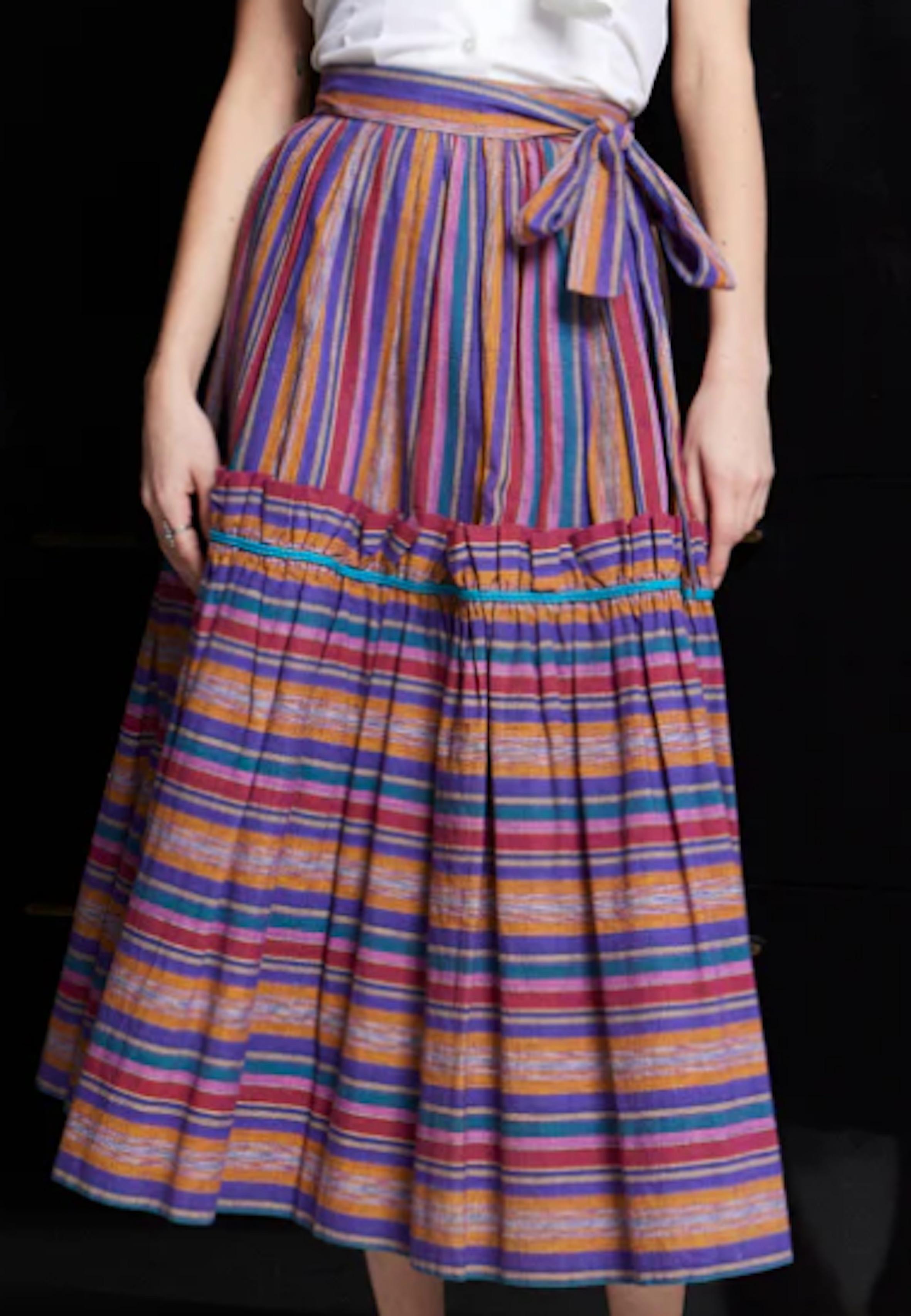 Falda YSL Rive Gauche años 70 en Excelente estado para la venta en New York, NY