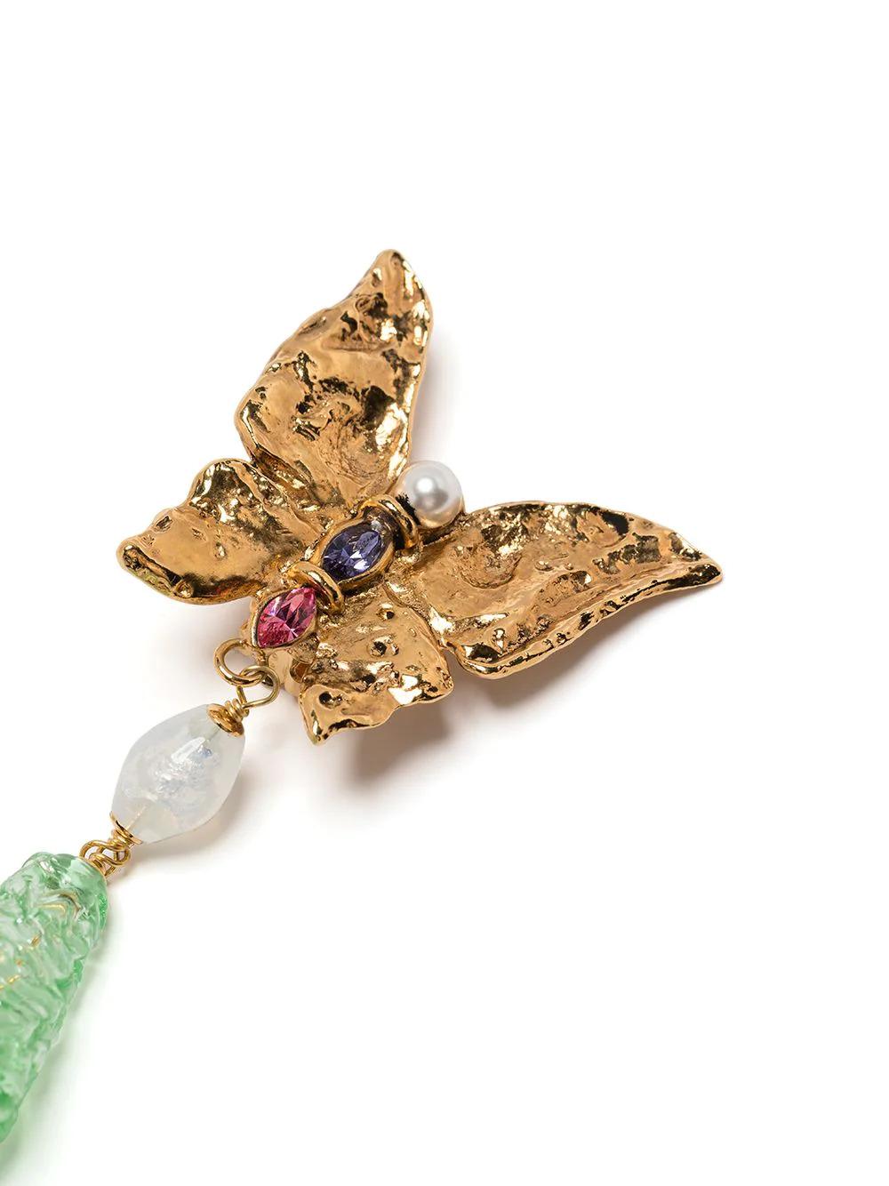 YSL Rive Gauche Butterfly earrings In Excellent Condition In London, GB