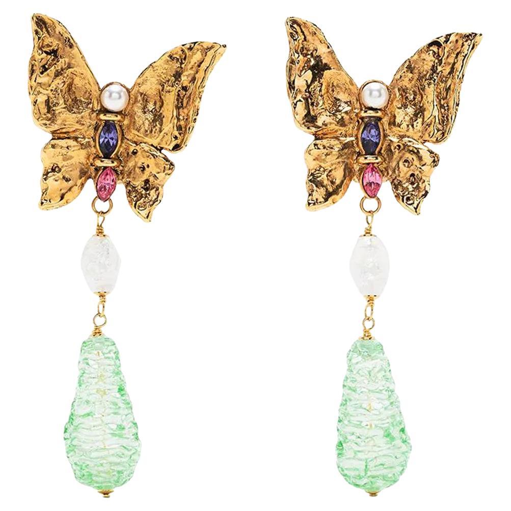 YSL Rive Gauche Butterfly earrings