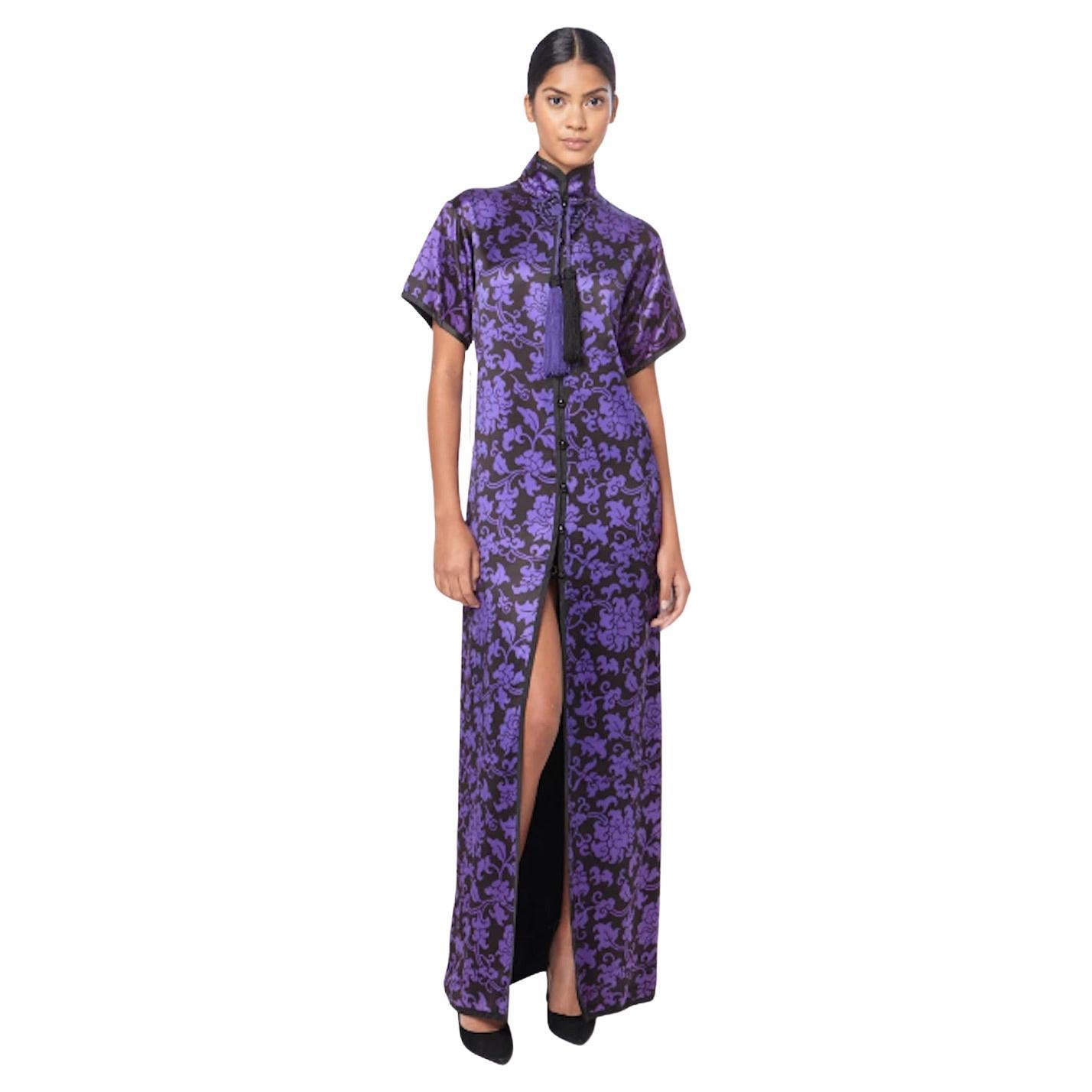 YSL Rive Gauche Chinese Collection Evening Gown For Sale