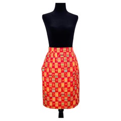 YSL Rive Gauche skirt style kente vintage spring-summer 1994