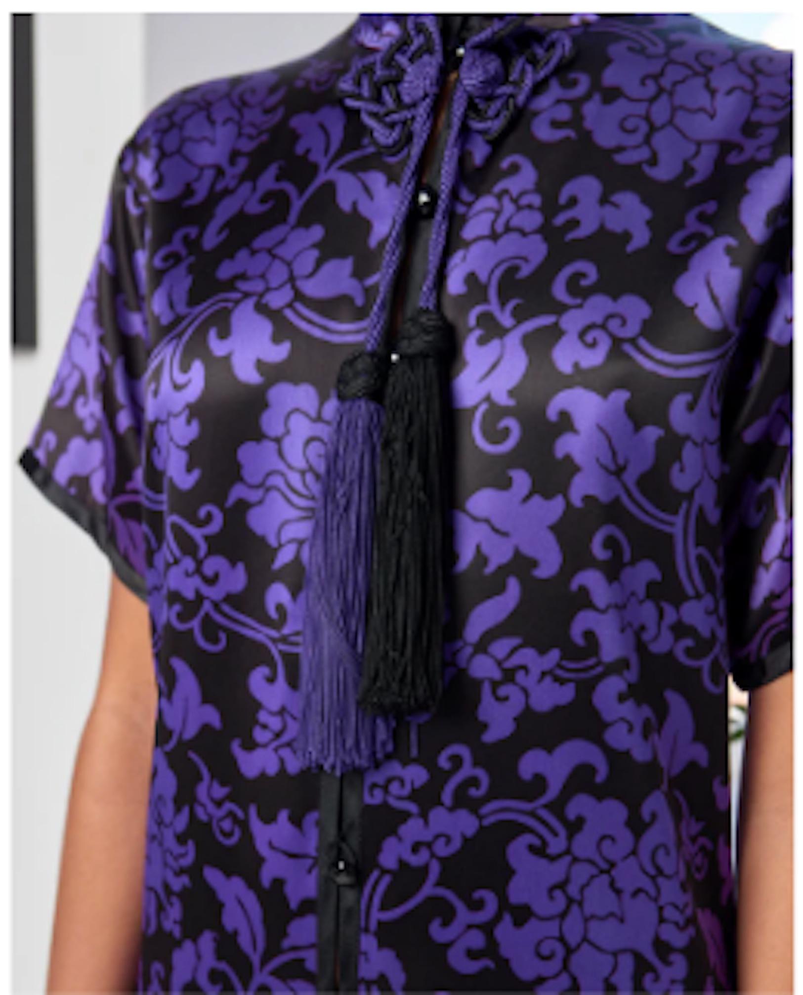 Purple YSL Runway Evening Dress, Fall-Winter 1979-1980
