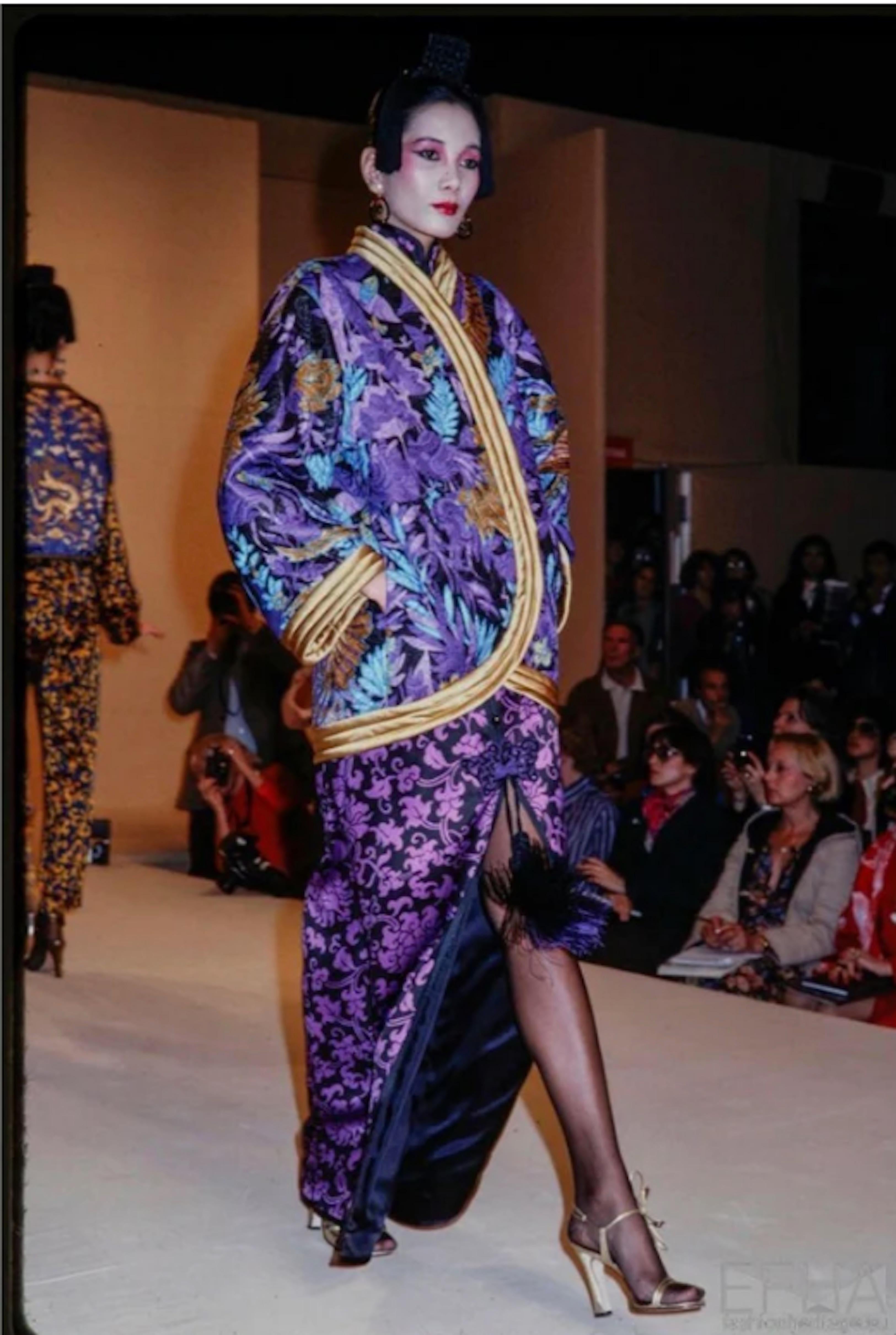 YSL Runway Evening Dress, Fall-Winter 1979-1980 In Excellent Condition In New York, NY