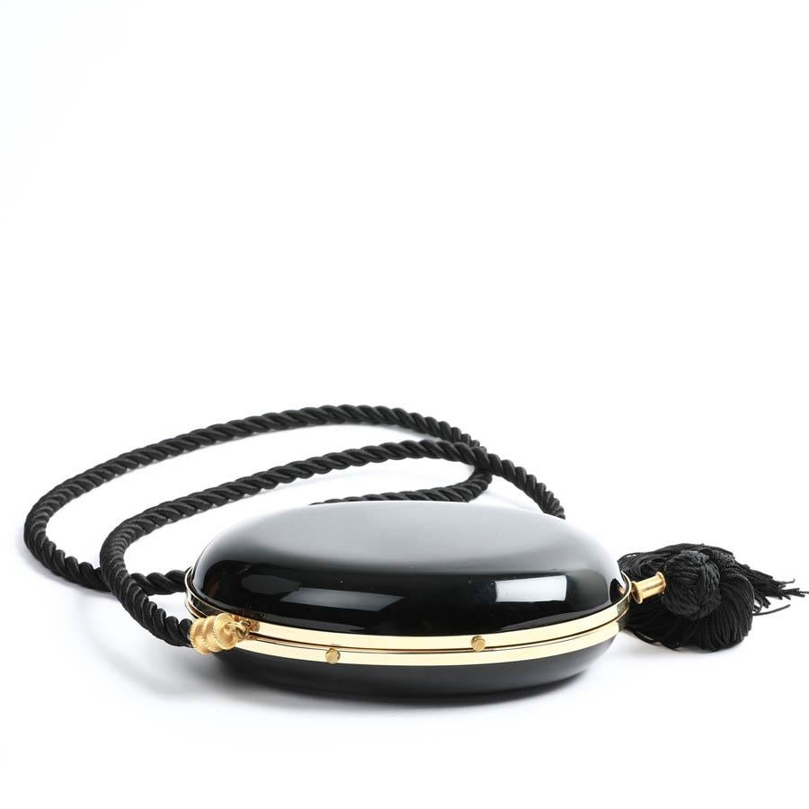 YSL SAINT LAURENT Black Vintage Minaudiere 3