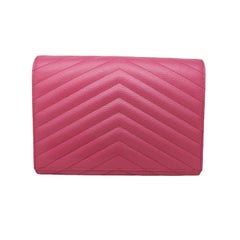 YSL Saint Laurent Cassandre Quilted Grain De Poudre Matelassé Flap Pouch