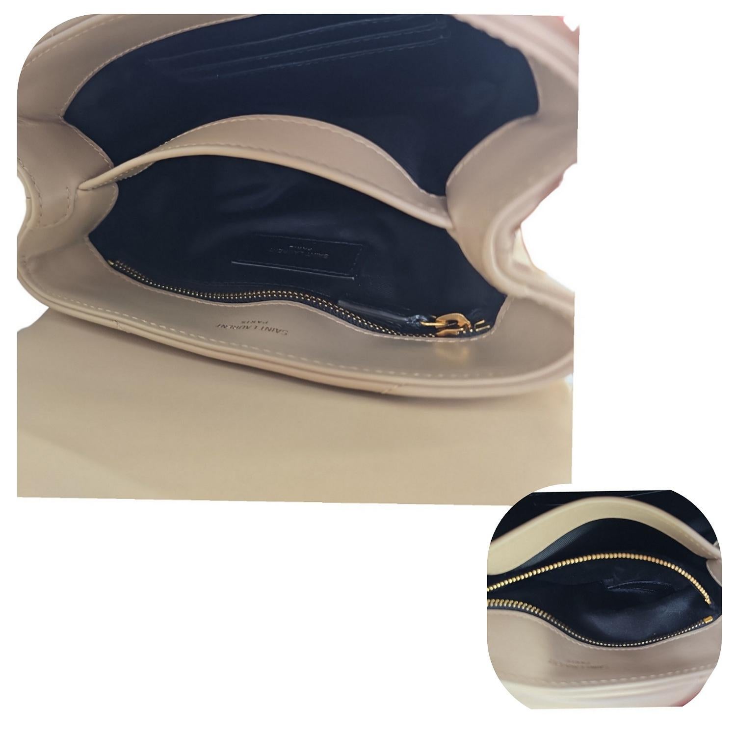 YSL Saint Laurent Beige foncé Toy Loulou Matelassé Crossbody 3
