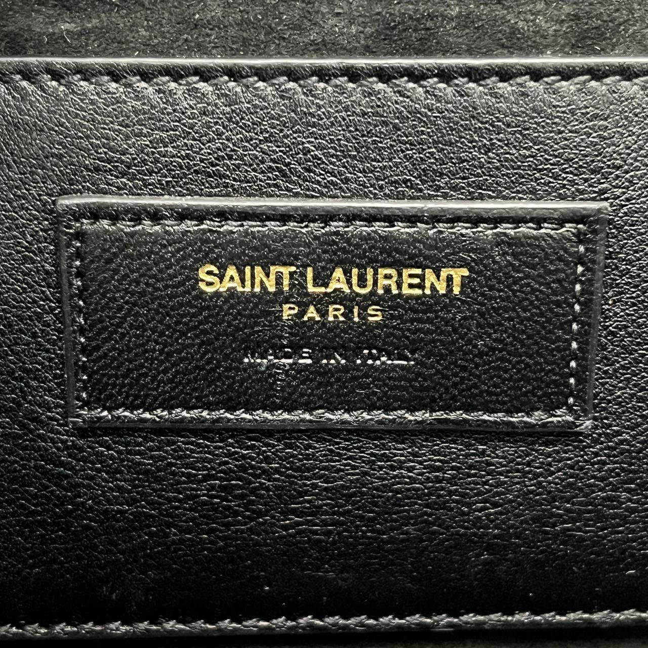 YSL Saint Laurent Kate Small Pony-style Calfskin Leather Leopard Print Tassle im Angebot 5