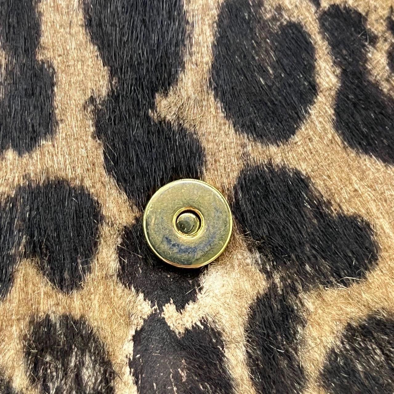 YSL Saint Laurent Kate Small Pony-style Calfskin Leather Leopard Print Tassle im Angebot 12