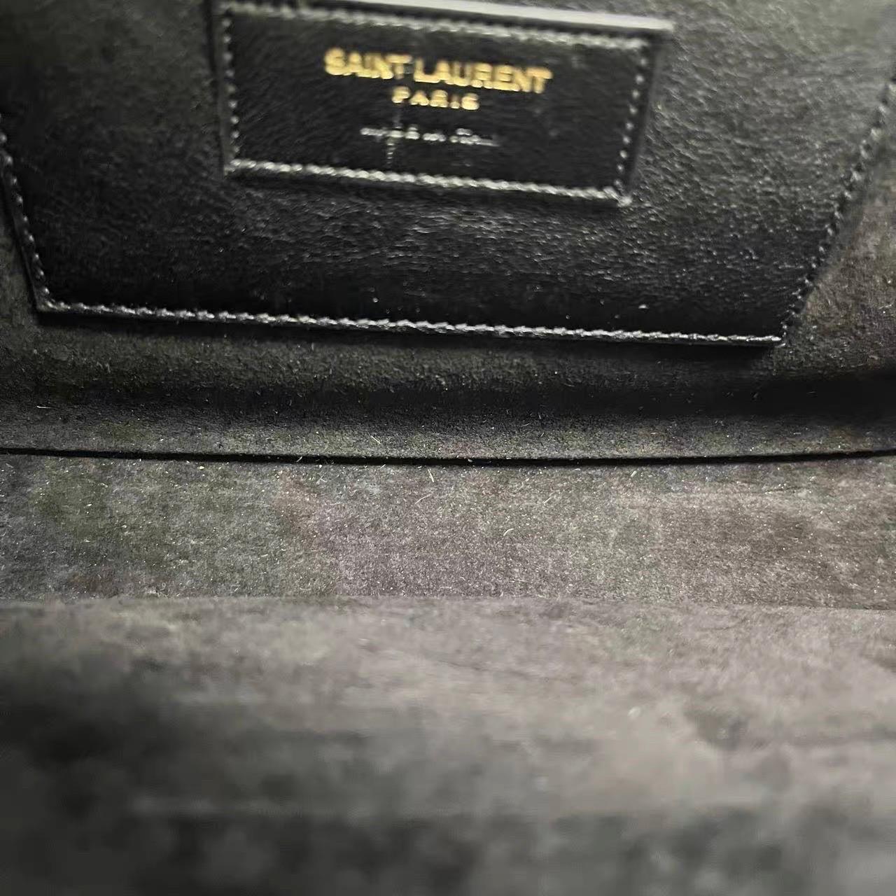 YSL Saint Laurent Kate Small Pony-style Calfskin Leather Leopard Print Tassle im Angebot 15