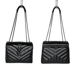 YSL Saint Laurent Loulou Small Matelassé Chain Bag