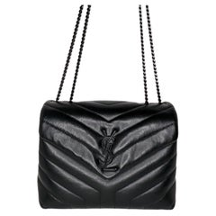 Used YSL Saint Laurent Loulou Small Matelassé Chain Bag