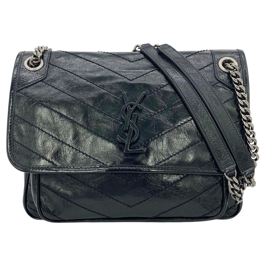 YSL Saint Laurent Niki Leather Crossbody Bag Large For Sale at 1stDibs | ysl  bags, ysl niki bag, ysl bag sale