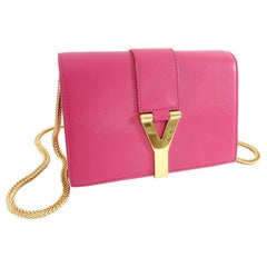 YSL Saint Laurent Pink Mini Sac Y Ligne Crossbody Bag