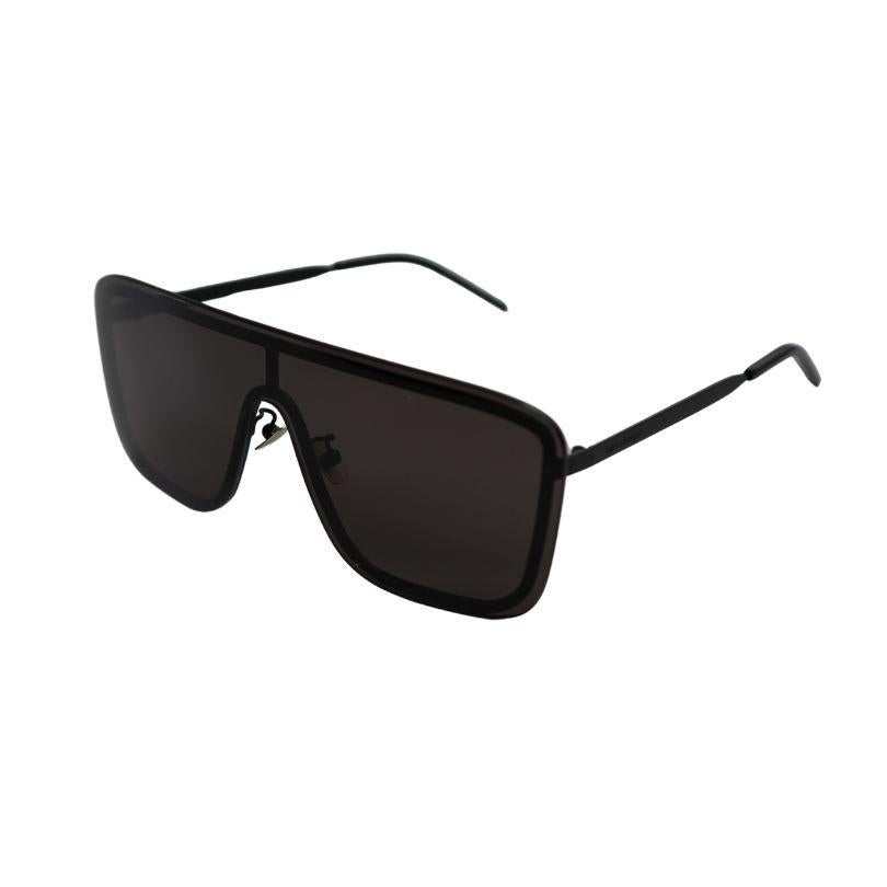 YSL Saint Laurent The Mask 99MM Shield Metal Sunglasses
perfect condition 
Frame Width: 5.75 
Opening Width: 4.5”