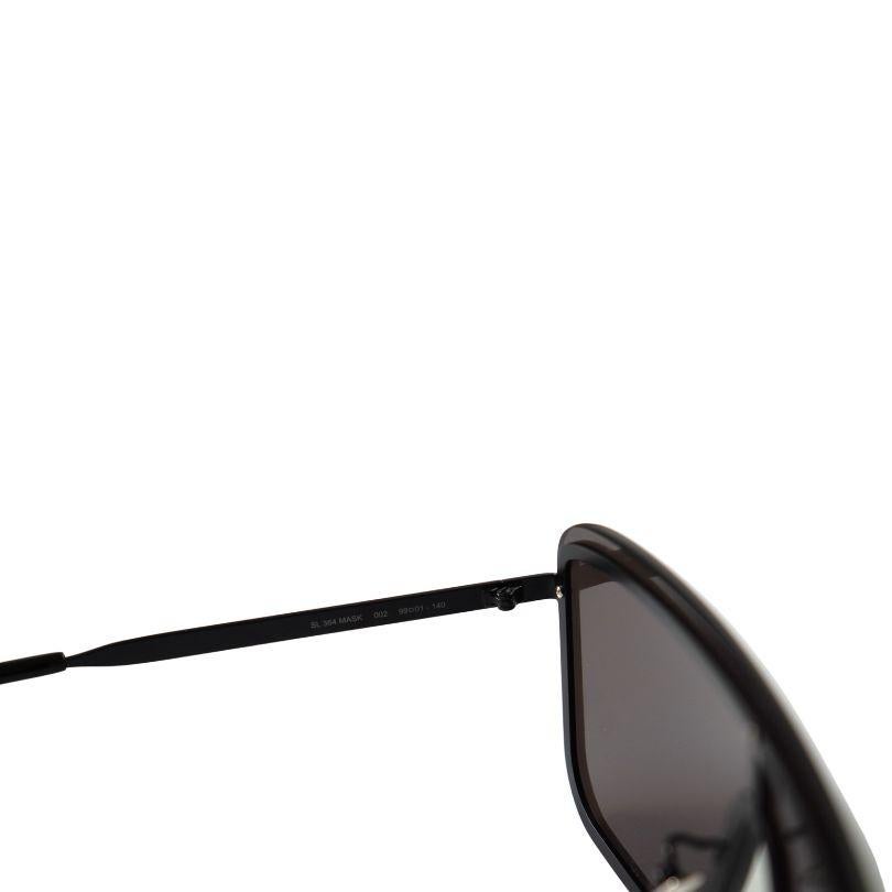 YSL Saint Laurent The Mask 99MM Shield Metal Sunglasses For Sale 1