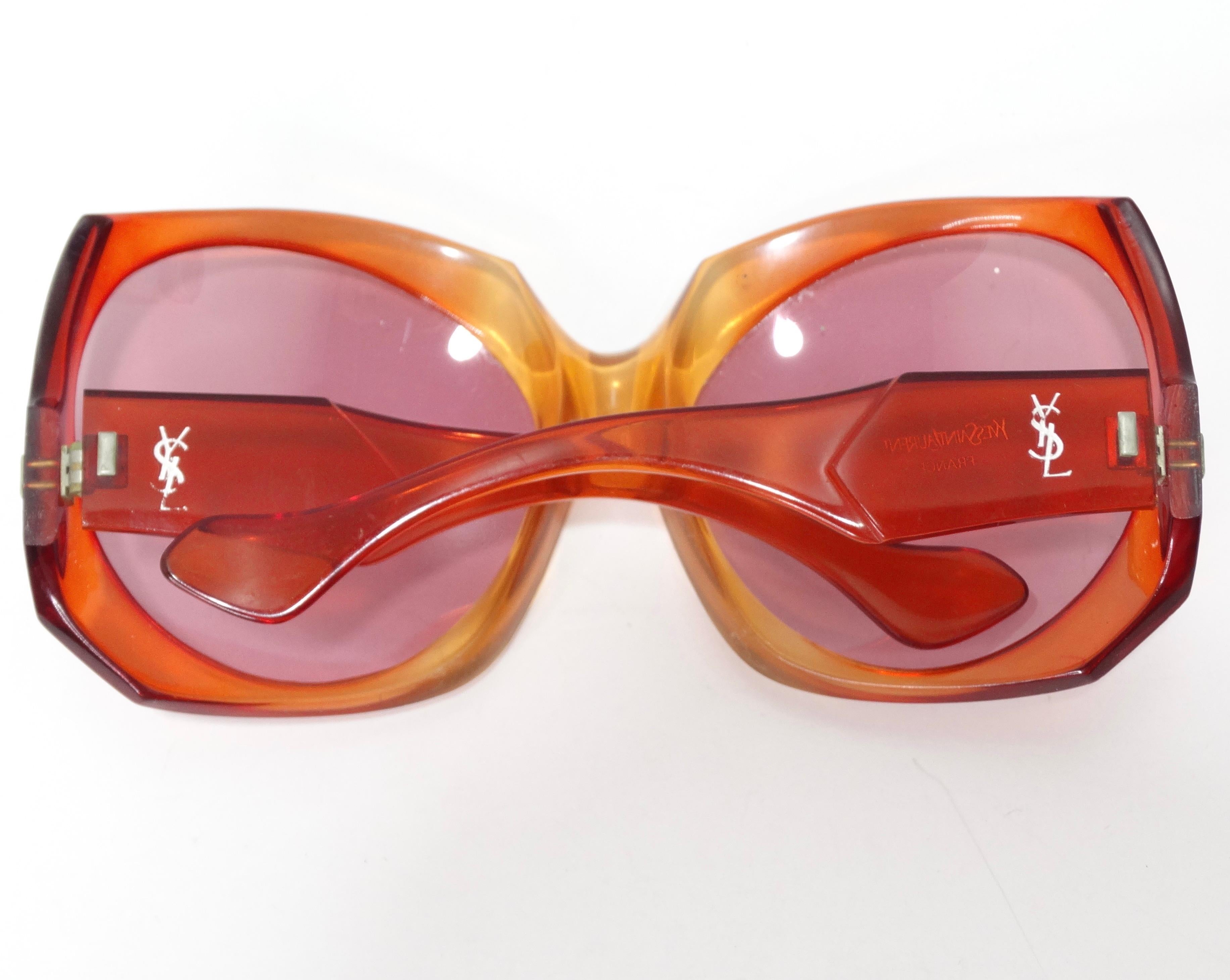 Marron Lunettes de soleil YSL en vente