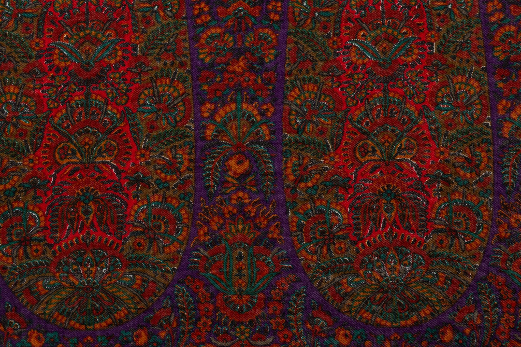 Women's or Men's YSL Vintage Oversize Paisley Shawl For Sale