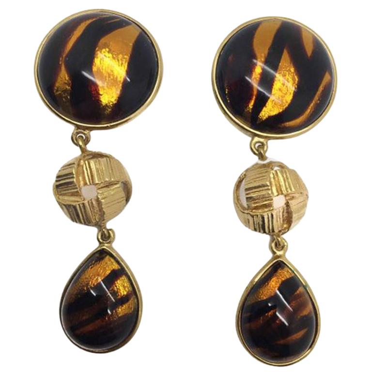 Ysl Vintage Statement Earrings 1990s