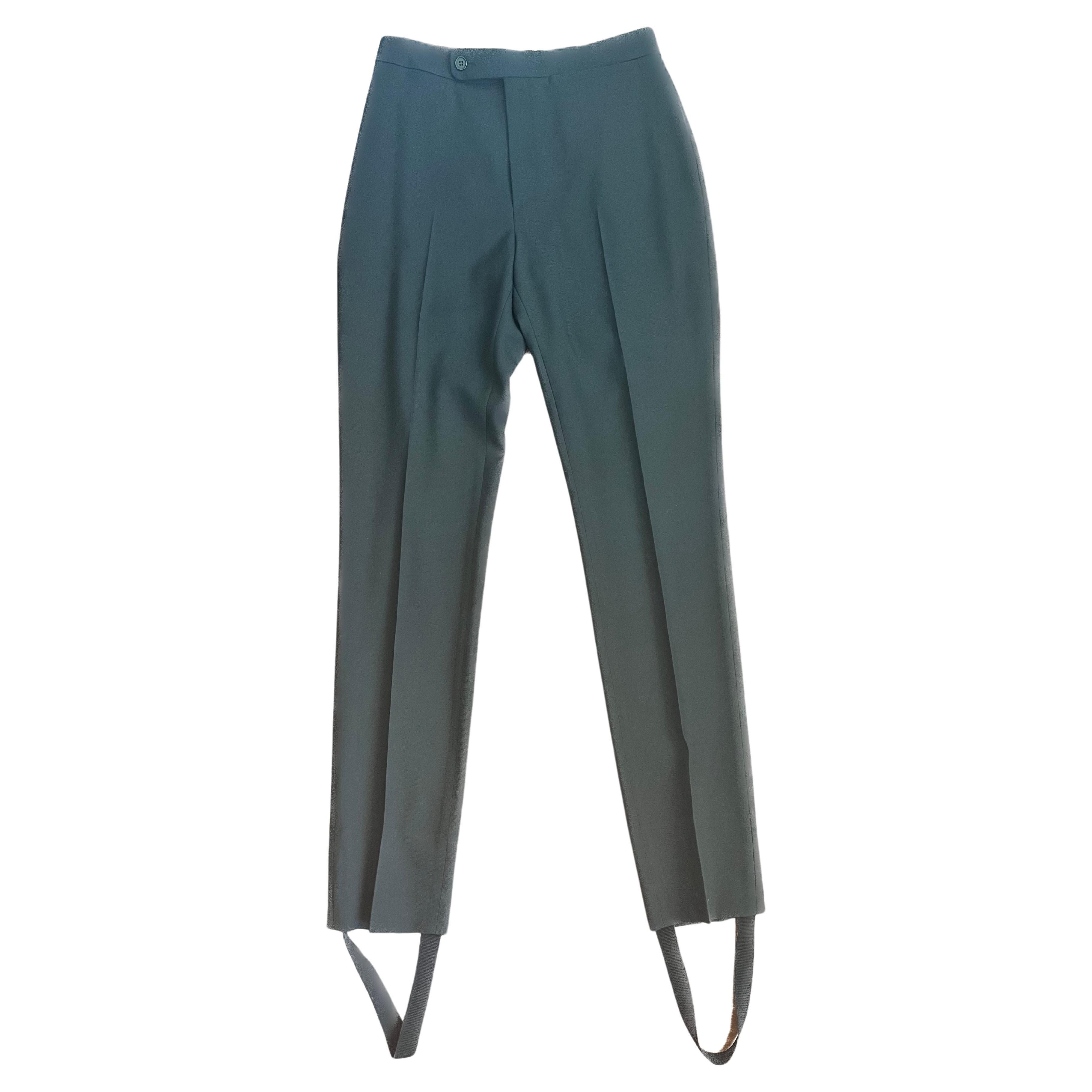 YSL Wool skinny pant with Stirrup For Sale