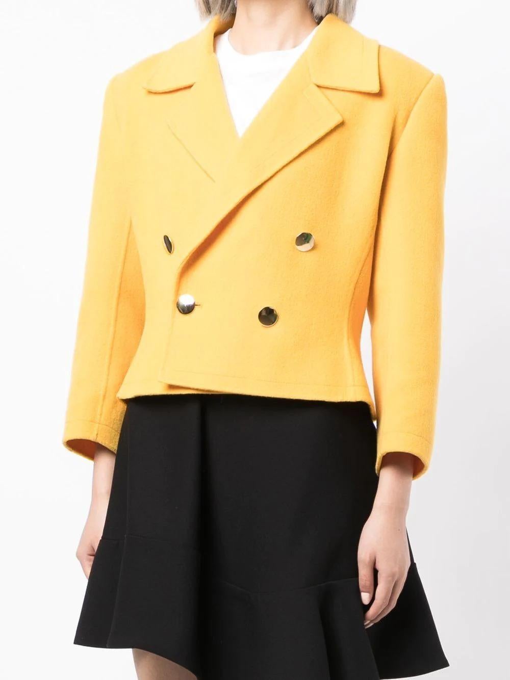 YSL Yellow Wool Blazer In Good Condition In London, GB