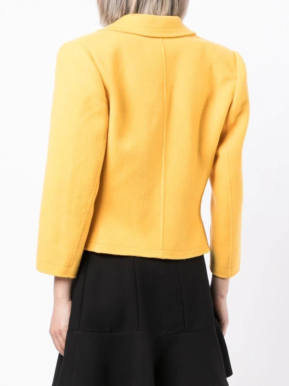 Women's YSL Yellow Wool Blazer