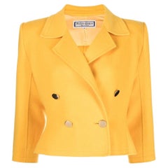 YSL Yellow Wool Blazer
