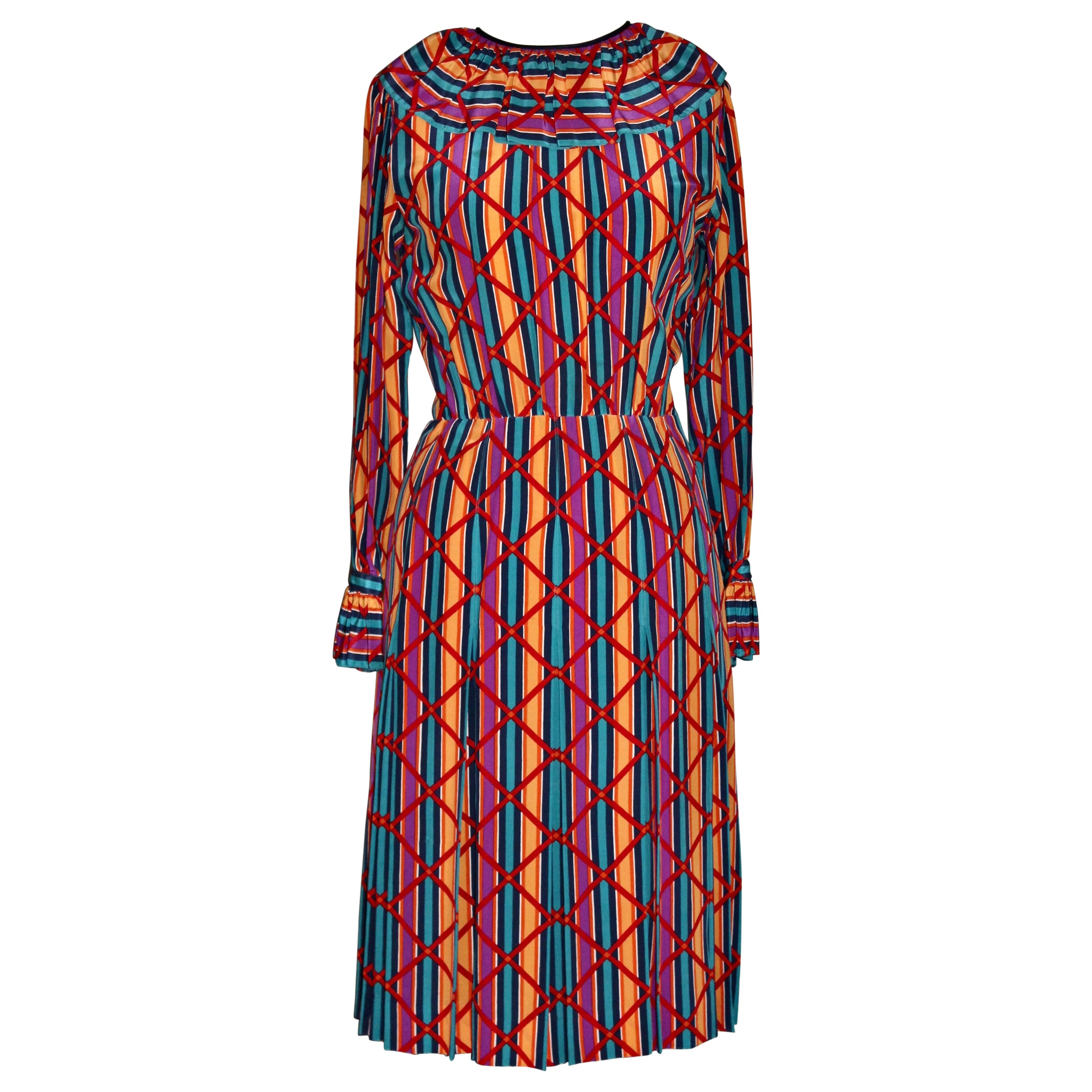 Robe de jour Rive Gauche YSL Yves Saint Laurent des années 1970